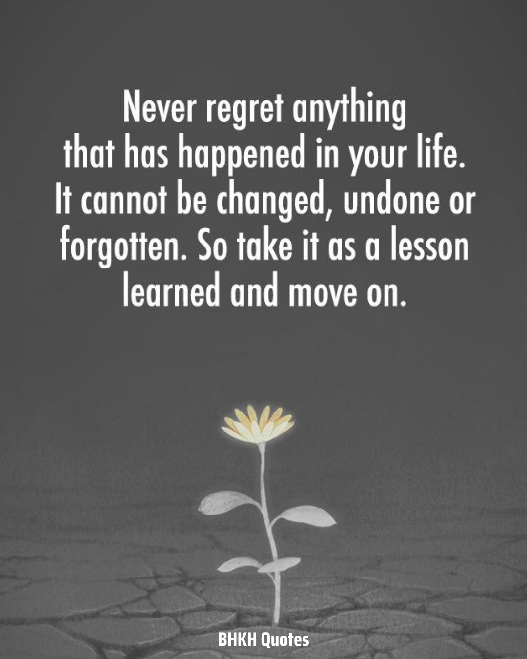 never regret anything